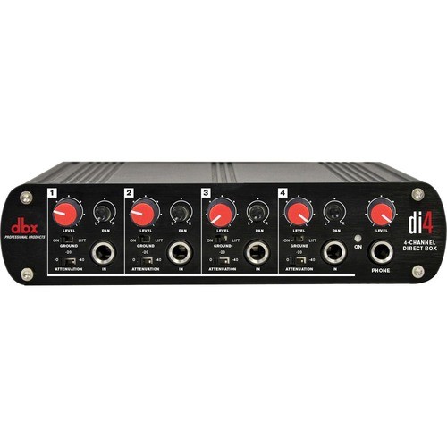 Harman Pro DBXDI4 Audio Mixers Dbx Active 4 Channel Direct Box With Line Mixer - 4 Channel(s) (dbxdi4) 691991001840