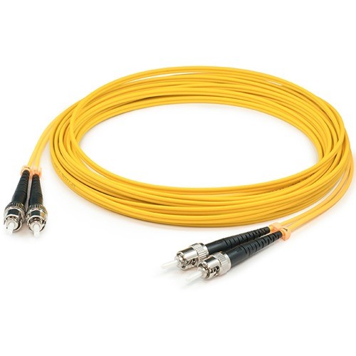 Addon ADD-ST-ST-15M9SMF Cables Addon 15m St (male) To St (male) Yellow Os2 Duplex Fiber Ofnr (riser-rated) Patch Cable - 100% Compa Addstst15m9smf 821455546260