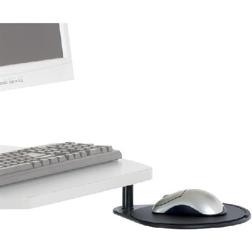 Ergotron 687BK Keyboard Trays/Drawers Ergotron Swing-out Mouse Shelf - 8" Width X 9" Depth - Black - Steel, Phenolic - Taa Compliant (687b 766212216706