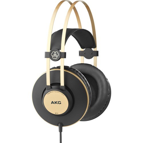 Harman Pro 3169H00030 Headphones/Earphones Akg K92 Closed-back Headphones - Stereo - Wired - 32 Ohm - 16 Hz 22 Khz - Gold Plated - Over-the-hea 885038038795