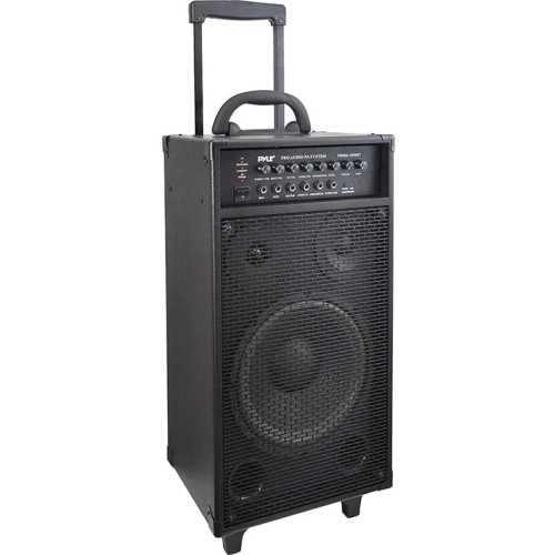Pyle PWMA1050BT Multimedia Speakers Pylepro Pwma1050bt Portable Bluetooth Speaker System - 400 W Rms - Black - Stand Mountable - 35 Hz T 818283743565