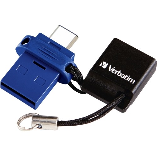 Verbatim 99154 Flash Drives 32gb Store 'n' Go Dual Usb 3.2 Gen 1 Flash Drive For Usb-candtrade; Devices - Blue 023942991540