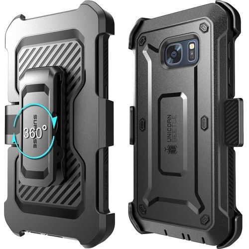 I-Blason S-S7-UBP-BK Carrying Cases I-blason Unicorn Beetle Pro Carrying Case (holster) Smartphone - Black - Impact Resistant, Shock Res Ss7ubpbk 752454310326