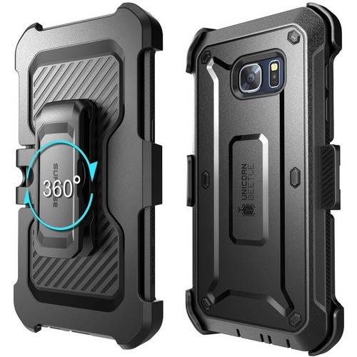 I-Blason S-S7E-UBP-BK Carrying Cases I-blason Unicorn Beetle Pro Carrying Case (holster) Smartphone - Black - Impact Resistant, Shock Res Ss7eubpbk 752454310579