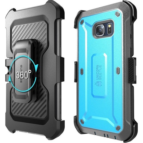 I-Blason S-S7E-UBP-BL Carrying Cases I-blason Unicorn Beetle Pro Carrying Case (holster) Smartphone - Blue - Impact Resistant, Shock Resi Ss7eubpbl 752454310586