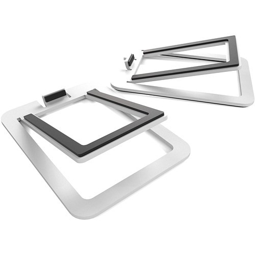 Kanto S2W Stands & Cabinets Kanto S2 Desktop Speaker Stands For Small Speakers, White - 12 Lb Load Capacity - 1.3" Height X 3.9" 818202441442