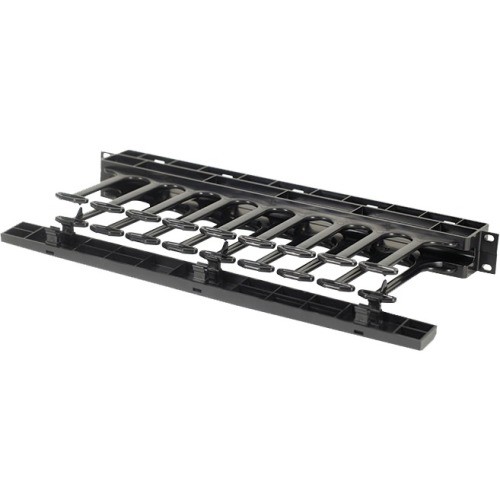 C2g SHMC1RU Cable Management Ortronics Horizontal Cable Manager, Single Sided, 19" Mounting X 1ru - Cable Organizer - Black - 1u  662875999027