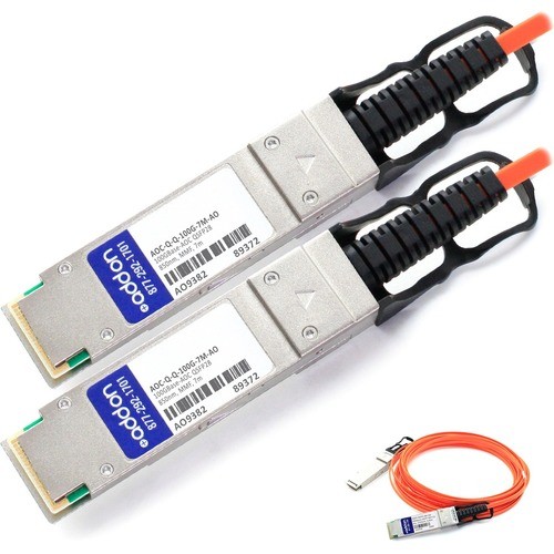 Addon AOC-Q-Q-100G-7M-AO Cables Addon Arista Networks Compatible Taa Compliant 100gbase-aoc Qsfp28 To Qsfp28 Active Optical Cable (8 Aocqq100g7mao 821455591987