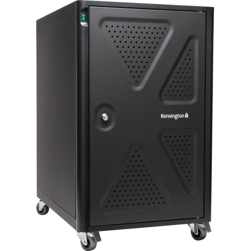 Kensington K64415NA Carts & Dollies Kensington Ac12 12-bay Security Charging Cabinet - 16.50" Width X 23.20" Depth X 28.10" Height - Bla 085896644156