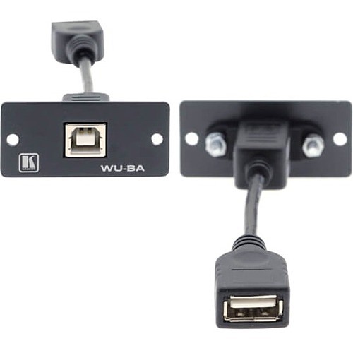 Kramer Electronics WU-BA(B) Faceplates & Mounting Boxes Kramer Wu-ba Wall Plate Insert - Usb (b/a) - 1 X Socket(s) - Gray (wu-ba(b)) Wubab 