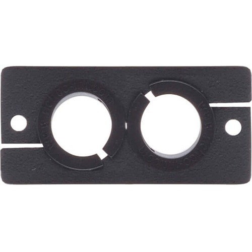 Kramer Electronics WCP-2(B) Faceplates & Mounting Boxes Kramer Wcp-2 Wall Plate Insert - Dual Cable Pass-through - Black (wcp-2(b)) Wcp2b 