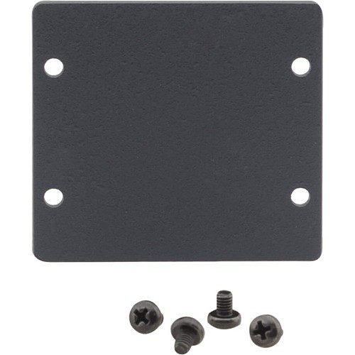 Kramer Electronics W-2BLANK(B) Faceplates & Mounting Boxes Kramer W-2blank Wall Plate Insert - Double Blank Slot Cover Plate - Black (w-2blank(b)) W2blankb 