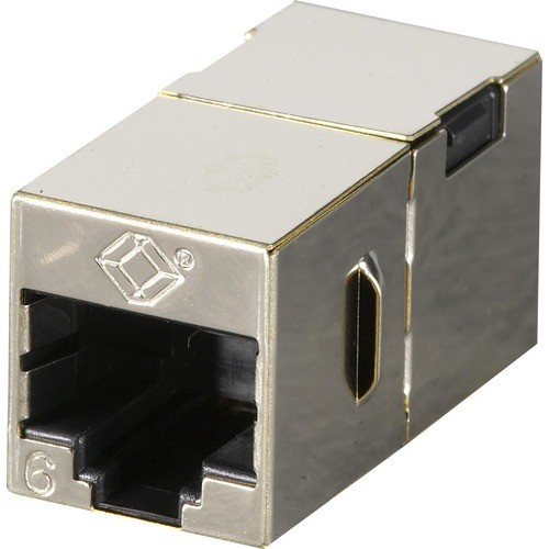 Black Box FM608 Connector Adapters Black Box Cat.6 Shielded Straight-pin Coupler - Metal - 1 Pack - 1 X Rj-45 Network Female - 1 X Rj-4 822088048688