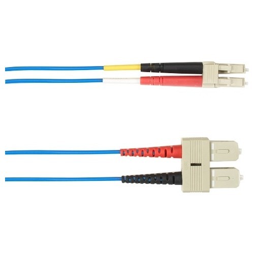 Black Box FOCMR50-002M-SCLC-BL Cables Black Box Fiber Optic Duplex Patch Network Cable - 6.50 Ft Fiber Optic Network Cable For Network Dev Focmr50002msclcbl 822088089711