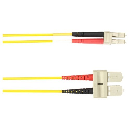 Black Box FOCMR50-003M-SCLC-YL Cables Black Box Fiber Optic Duplex Patch Network Cable - 9.80 Ft Fiber Optic Network Cable For Network Dev Focmr50003msclcyl 822088090083