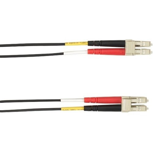 Black Box FOCMR50-010M-LCLC-BK Cables Black Box Fiber Optic Duplex Patch Network Cable - 32.80 Ft Fiber Optic Network Cable For Network De Focmr50010mlclcbk 013269054820