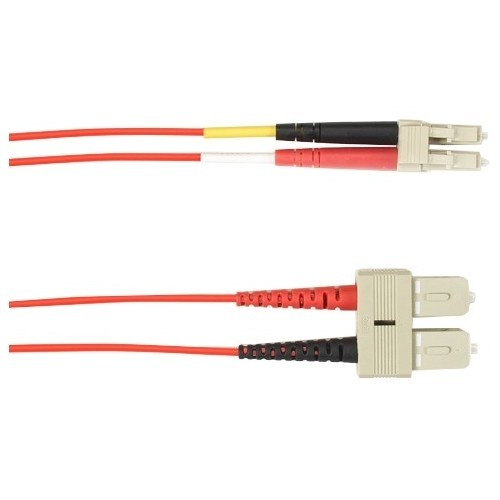 Black Box FOCMR62-002M-SCLC-RD Cables Black Box Fiber Optic Duplex Patch Network Cable - 6.50 Ft Fiber Optic Network Cable For Network Dev Focmr62002msclcrd 822088091943