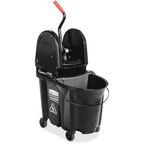 Rubbermaid 1863898 Uncategorized Wavebrake 2.0 Bucket/wringer Combos, Down-press, 35 Qt, Plastic, Black (1863898) (rcpfg1863898) RCPFG1863898 
