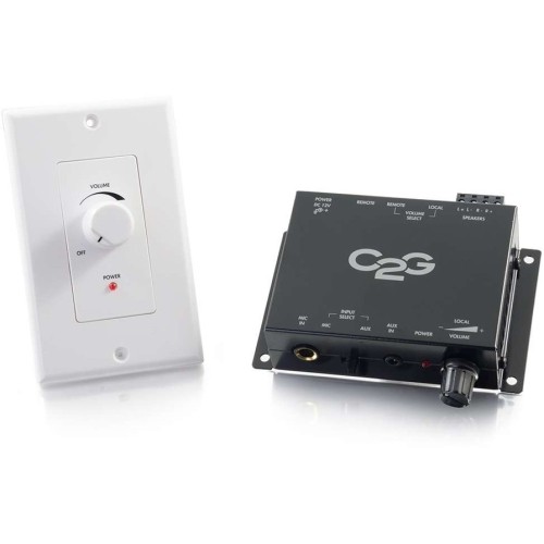 C2g 40914 Signal Splitters/Amplifiers Av Devices - 15 Watts (rms) Per Channel. Remote Wired Wall Plate Controller. 1/4 (40914) 818214788252