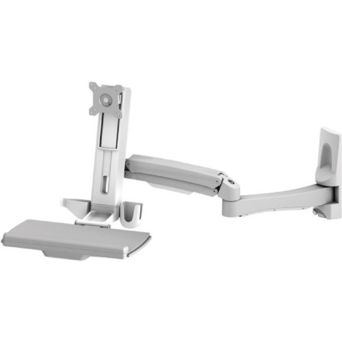 Amer Networks AMR1AWSL Mounting Kits Sit-stand Swing Arm Wall Mount Computer Workstation System 650177200613