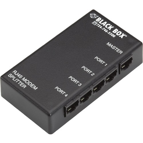 Black Box TL421A Signal Splitters/Amplifiers Standalone 4 Port Rs232 Rj45 Passive Splitter Designed To Allow One Dce Device T (tl421a) 818286580921