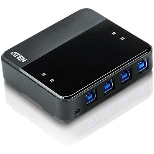 Aten US434 USB/Firewire Adapters Aten 4 X 4 Usb 3.1 Gen1 Peripheral Sharing Switch - Usb Type B - External - 4 Usb Port(s) - 4 Usb 3. 672792006838