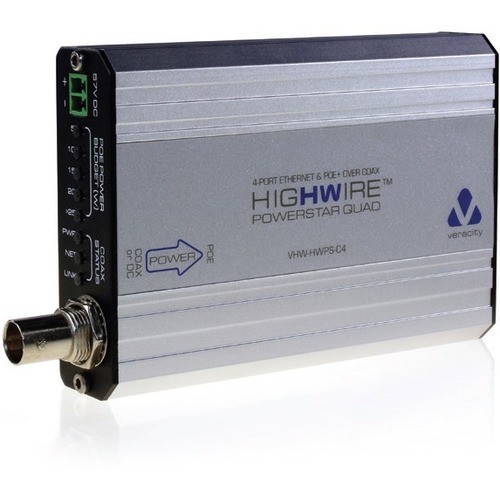 Veracity Usa Inc VHW-HWPS-C4 Cable Extenders Veracity Highwire Powerstar Quad - 4 X Network (rj-45) - 1640.42 Ft Extended Range (vhw-hwps-c4) Vhwhwpsc4 035496220397