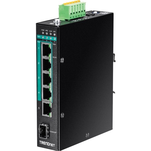Trendnet TI-PG541I Switches & Bridges 6-port Hardened Industrial Gigabit Poe+ Layer 2 Managed Din-rail Switch Tipg541i 710931160581