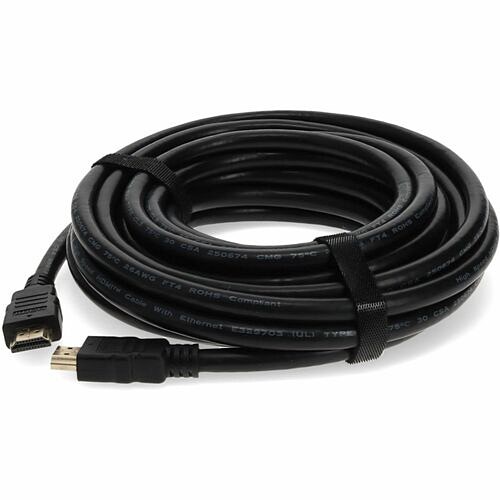 Addon HDMIHSMM25 Cables 25ft Hdmi 1.4 Male To Hdmi 1.4 Male Black Cable Which Supports Ethernet Channel For Resolution Up To 821455627365