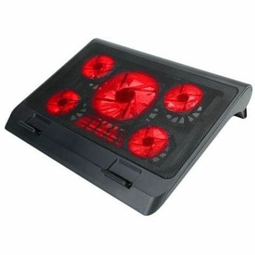Accessory Power ENGXC10100RDEW Notebook Coolers Enhance Engxc10100rdew Cooling Stand (red) - Upto 17" Screen Size Notebook Support - 5 Fan(s) - Meta 637836586622