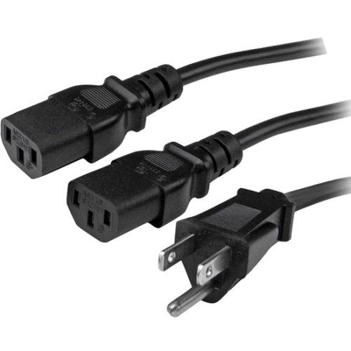 Startech PXT101Y10 Power Cords Computer Power Cord - Nema 5-15p To 2x C13 - 10 Ft. 065030865616