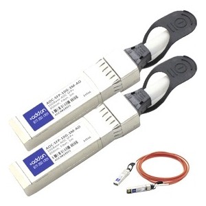 Addon AOC-SFP-10G-3M-AO Cables Addon Dell Aoc-sfp-10g-3m Compatible Taa Compliant 10gbase-aoc Sfp+ To Sfp+ Direct Attach Cable (850 Aocsfp10g3mao 098379111502