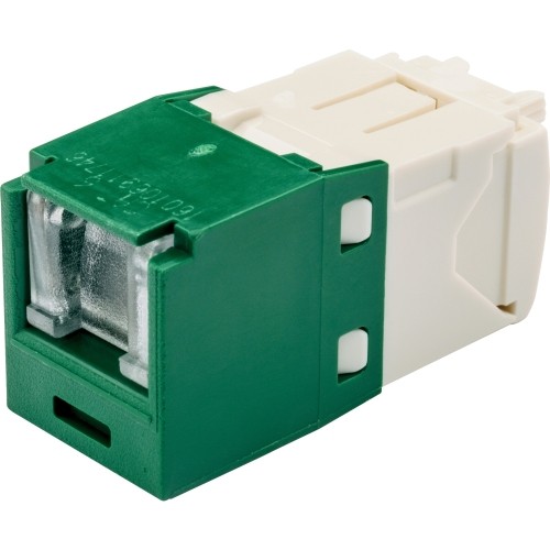 Panduit CJH688TGGR Cable Ends/Connectors Panduit Utp Cat.6 Network Connector - 1 Pack - 1 X Rj-45 Network Female - Green (cjh688tggr) 613056014725