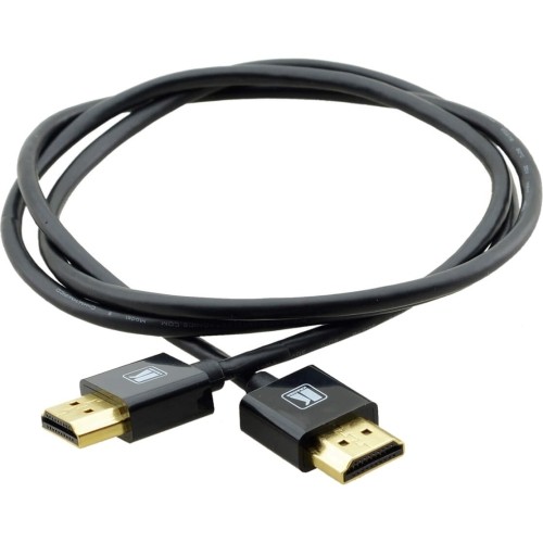 Kramer Electronics C-HM/HM/PICO/BK-1 Cables Kramer Ultra Slim Flexible High-speed Hdmi Cable With Ethernet - Black - 1 Ft Hdmi A/v Cable For Tv, Chmhmpicobk1 993275391099