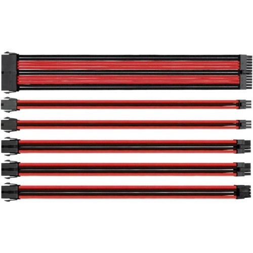 Thermaltake AC-033-CN1NAN-A1 Miscellaneous Kits Thermaltake Ttmod Sleeve Cable - Red/black (ac-033-cn1nan-a1) Ac033cn1nana1 991430605364