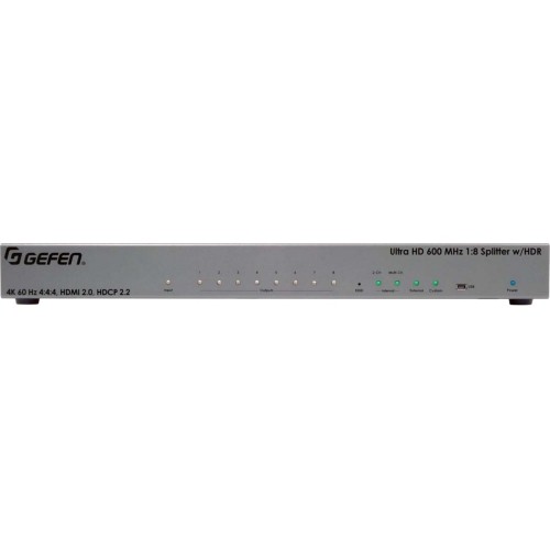 Gefen EXT-UHD600-18 Signal Splitters/Amplifiers Ultra Hd 600 Mhz 1:8 Splitter For Hdmi W/ Hdr Extuhd60018 888814079753
