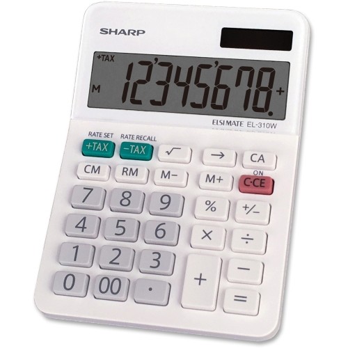 Sharp EL310WB Calculators El-310wb 8-digit Professional Mini-desktop Calculator SHREL310WB 20074000019403