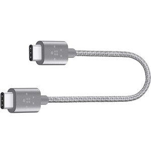 Belkin F2CU041BT06-GRY Cables Belkin Metallic Usb-c To Usb-c Charge Cable 60w (usb Type-c) - 6 Ft Usb-c Data Transfer Cable For Ha F2cu041bt06gry 745883710157