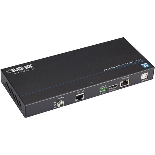 Black Box VX-1001-TX Video Consoles/Extenders Black Box Vx1000 Series Hdmi Extender Transmitter - 4k, Catx, Usb - 1 Input Device - 330 Ft Range -  Vx1001tx 650361664092