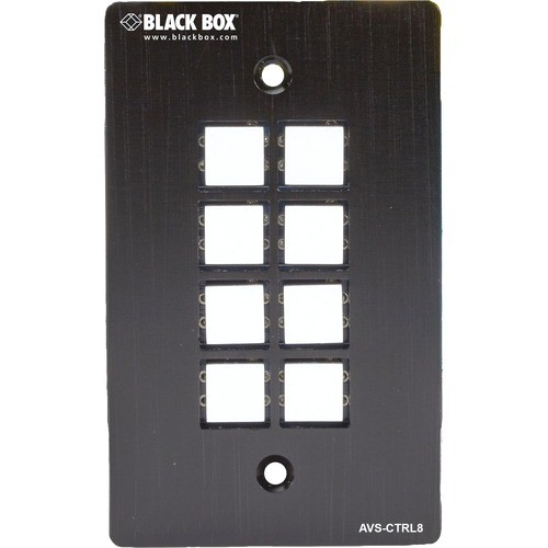 Black Box AVS-CTRL8 A/V Control Panels Buttons Can Be User Programmed To Send Ir, Relay Control, Or Bidirectional Rs232 (avs-ctrl8) Avsctrl8 995477321997