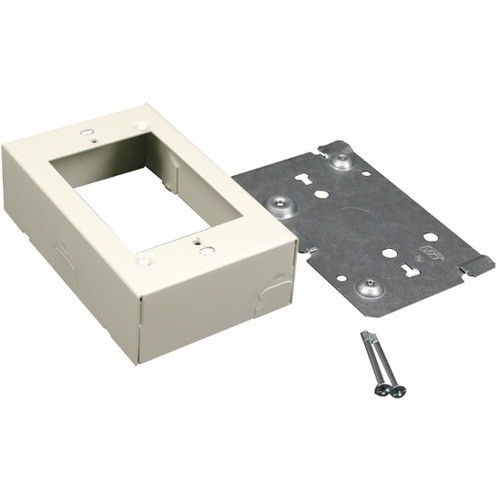 Middle Atlantic 5741WH Faceplates & Mounting Boxes Wiremold 500/700 Switch And Receptacle Box Fitting - 1 X Total Number Of Socket(s) - 1-gang - White  786776562903