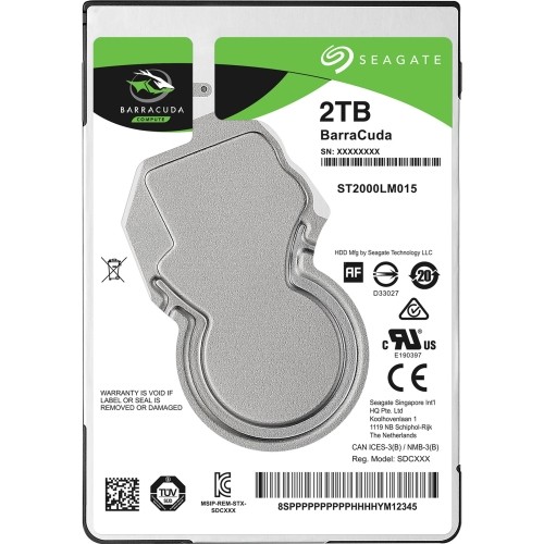 Seagate ST2000LM015 Hard Drives Barracuda Hard Drive 2 Tb 763649098318