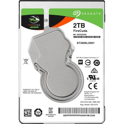 Seagate ST2000LX001 Hard Drives Seagate 2tb Firecuda Single Pack - St2000lx001 728072361460