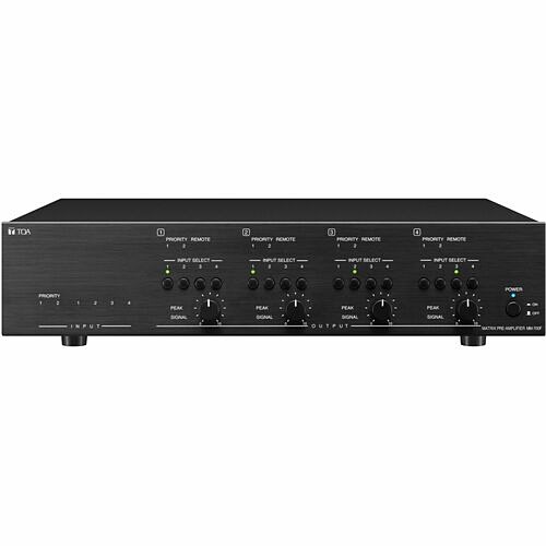 Toa MM-700F-AM A/V Receivers & Amplifiers Toa Mm-700f-am Preamplifier - 4 Channel - Aluminum Hairline, Black - 0.5% Thd - 20 Hz To 20 Khz - 9  Mm700fam 
