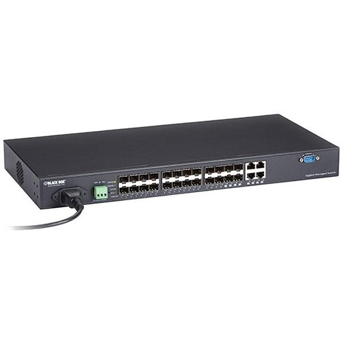 Black Box LGB5124A-R2 Switches & Bridges Sfp Gigabit Managed Fiber Switch - 24-port Lgb5124ar2 818287213668