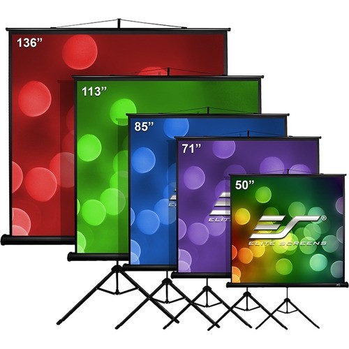 Elitescreens T50SB Projection Screens Elite Screens Tripod 50" Projection Screen - 1:1 - Maxwhite B - 34.9" X 34.9" (t50sb) 848448018603