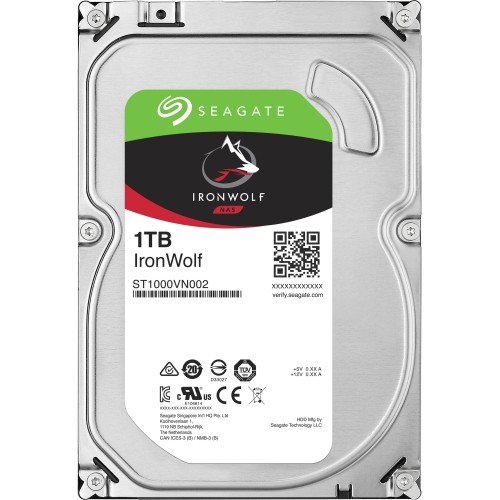Seagate ST1000VN002-25PK Hard Drives Seagate Ironwolf St1000vn002 1 Tb Hard Drive - 3.5" Internal - Sata (sata/600) - Conventional Magnet St1000vn00225pk 0763649110683
