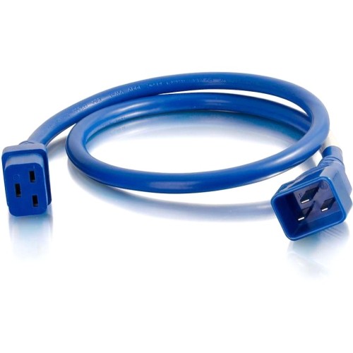 C2g 17744 Power Cords 8ft 12awg Power Cord (iec320c20 To Iec320c19) - Blue 757120177449