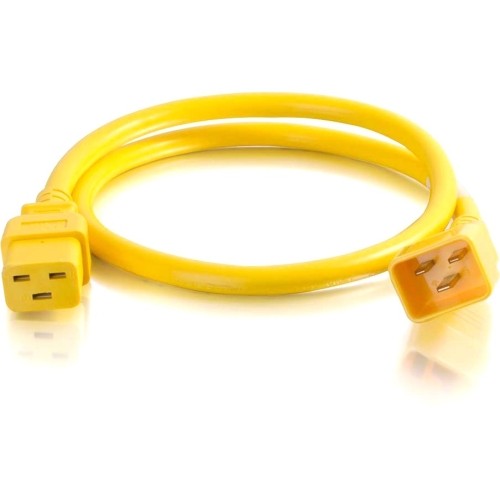 C2g 17724 Power Cords C2g 3ft 12awg Power Cord (iec320c20 To Iec320c19) - Yellow - For Pdu, Switch, Server - 250 V Ac / 20 757120177241