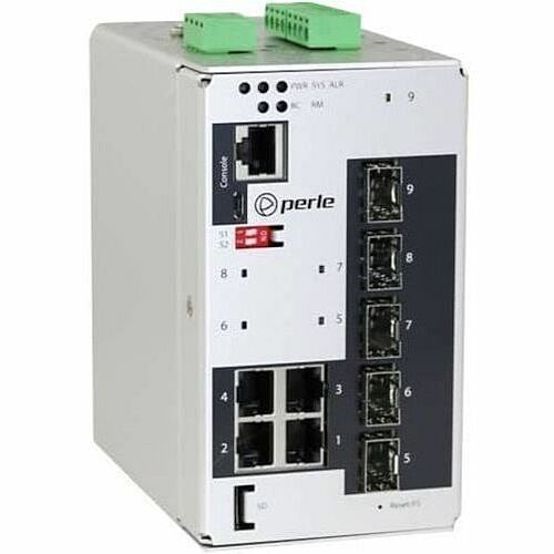 Perle Systems 07013560 Switches & Bridges Perle Ids-509-5sfp-xt - Industrial Managed Ethernet Switch - 4 Ports - Manageable - Gigabit Ethernet 679202135607